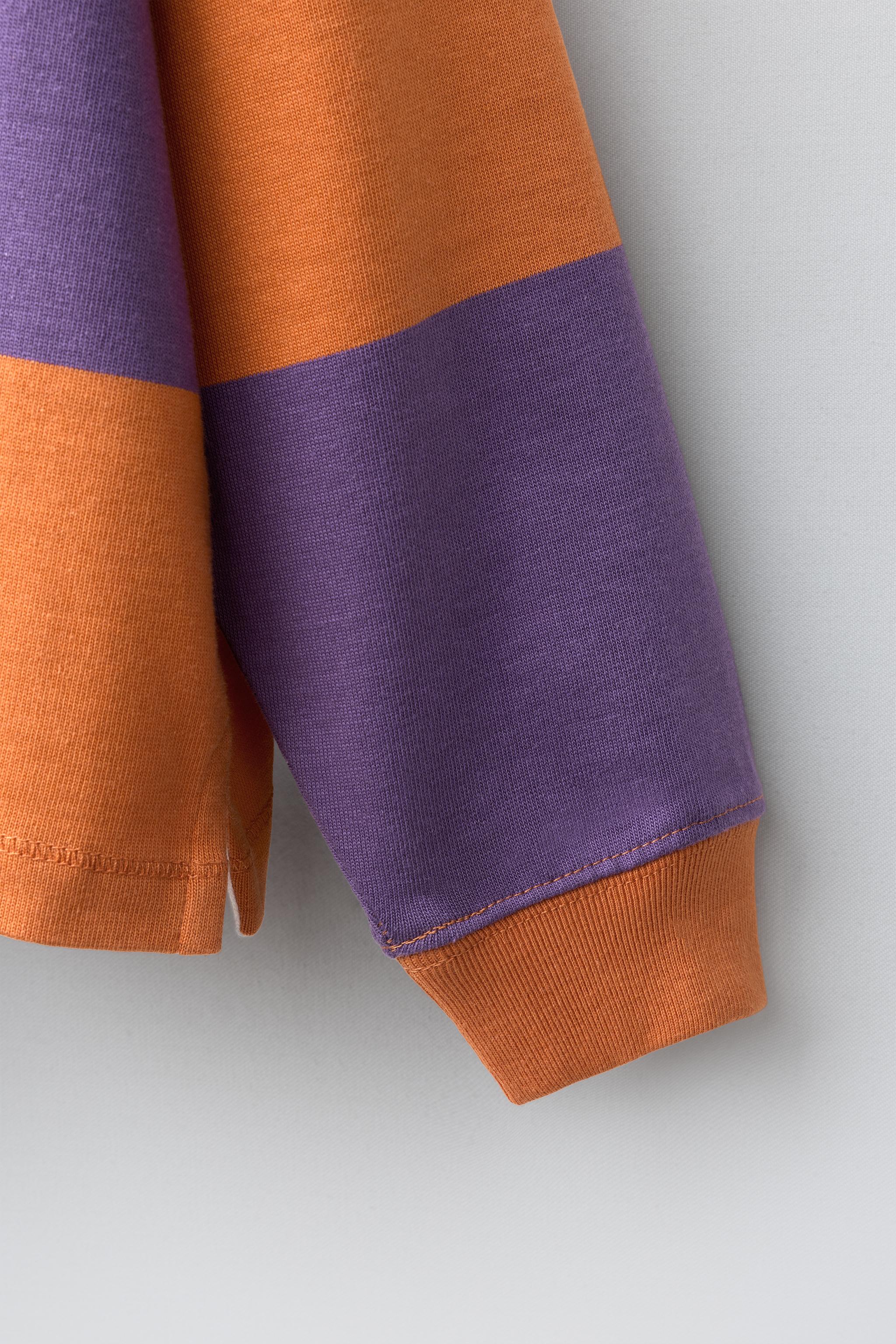 POLO À RAYURES ET BRODERIE FRUIT OF THE LOOM™